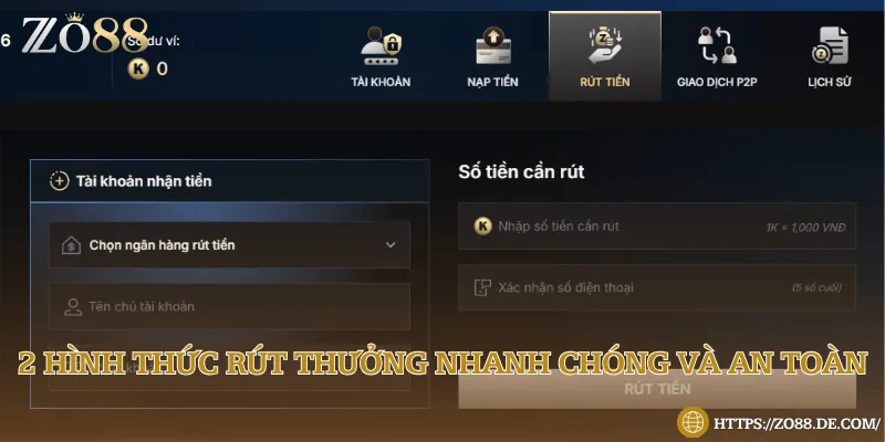 Hướng dẫn cách thực hiện cho 2 phương thức rút thưởng hiệu quả