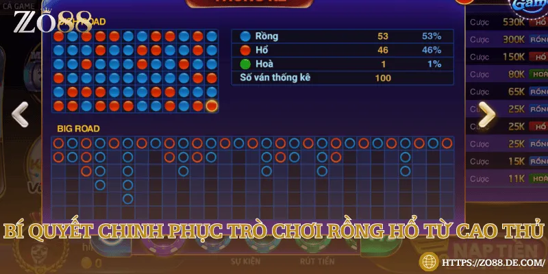 Cách đặt Rồng hổ chuẩn xác và mẹo chơi thắng lớn Mẹo đặt cược Rồng hổ được chia sẻ từ cao thủ