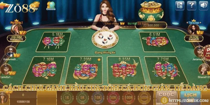 Cách chơi game Bầu cua tôm cá đơn giản, dễ dàng 